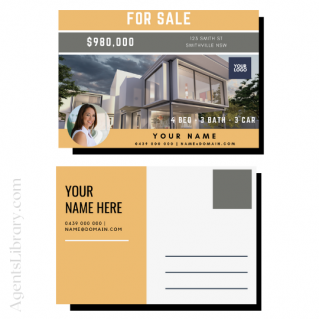 For Sale / Sold / For Rent  “Postcard” Template #10