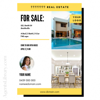 For Sale / Sold / For Rent  “A4 print & PDF” Template #11