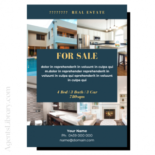 For Sale / Sold / For Rent  “A4 print & PDF” Template #8