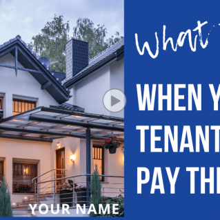 Brandable HD VIDEO – What to do when your tenant can’t pay the rent
