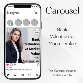Carousel Template – Bank Valuation vs Market Value