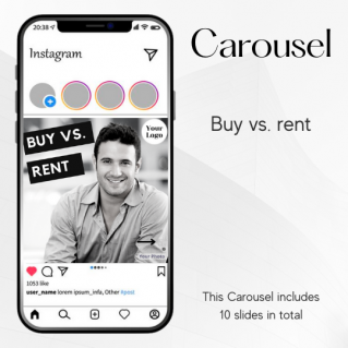 Carousel Template – Buy vs. rent