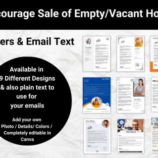 Encourage Sale of Empty/Vacant Home Letter & Email Template to Copy & Use
