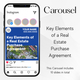 Carousel Template – Key Elements of a Real Estate Purchase Agreement