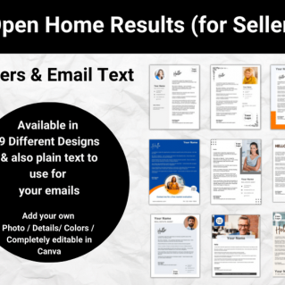 Detail the Results of Open Home to Seller Letter & Email Template to Copy & Use