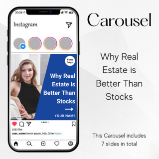 Carousel Template – Why Real Estate is Better Than Stocks