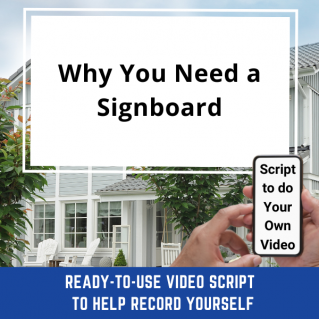 VIDEO SCRIPT:   Why You Need a Signboard